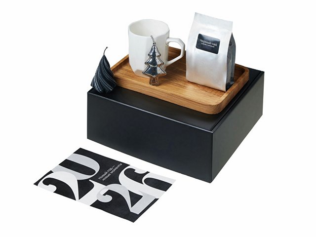 Подарочный набор «Re:Hearth»  с кружкой, подносом, свечой и чаем