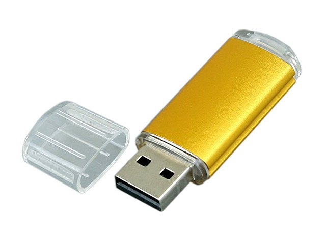 USB 2.0- флешка на 8 Гб с прозрачным колпачком