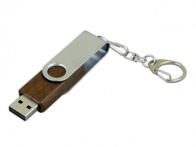 USB 2.0- флешка промо на 64 Гб с поворотным механизмом