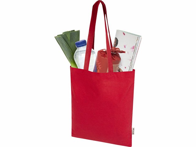 Эко-сумка «Мадрас Блэнд» из переработанного хлопка 140 г/м2