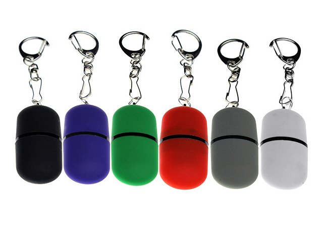 USB 2.0- флешка «Goutte Soft-touch» на 64 Гб каплевидной формы