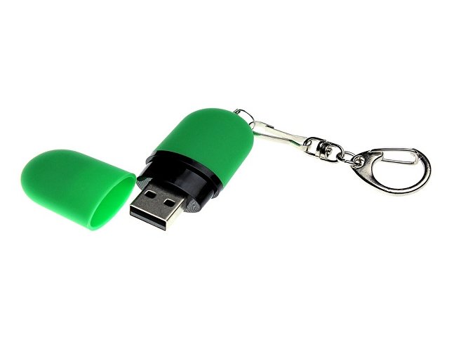 USB 2.0- флешка «Goutte Soft-touch» на 32 Гб каплевидной формы