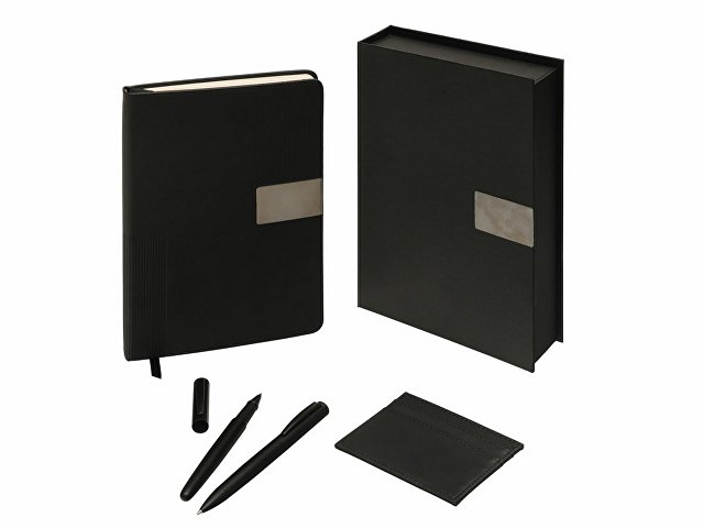 Подарочный набор «Goethe» с блокнотом А5, 2-мя ручками и картхолдером