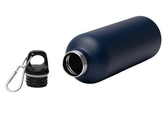 Бутылка «Лювак» из переработанной нержавеющей стали с карабином, 500 мл