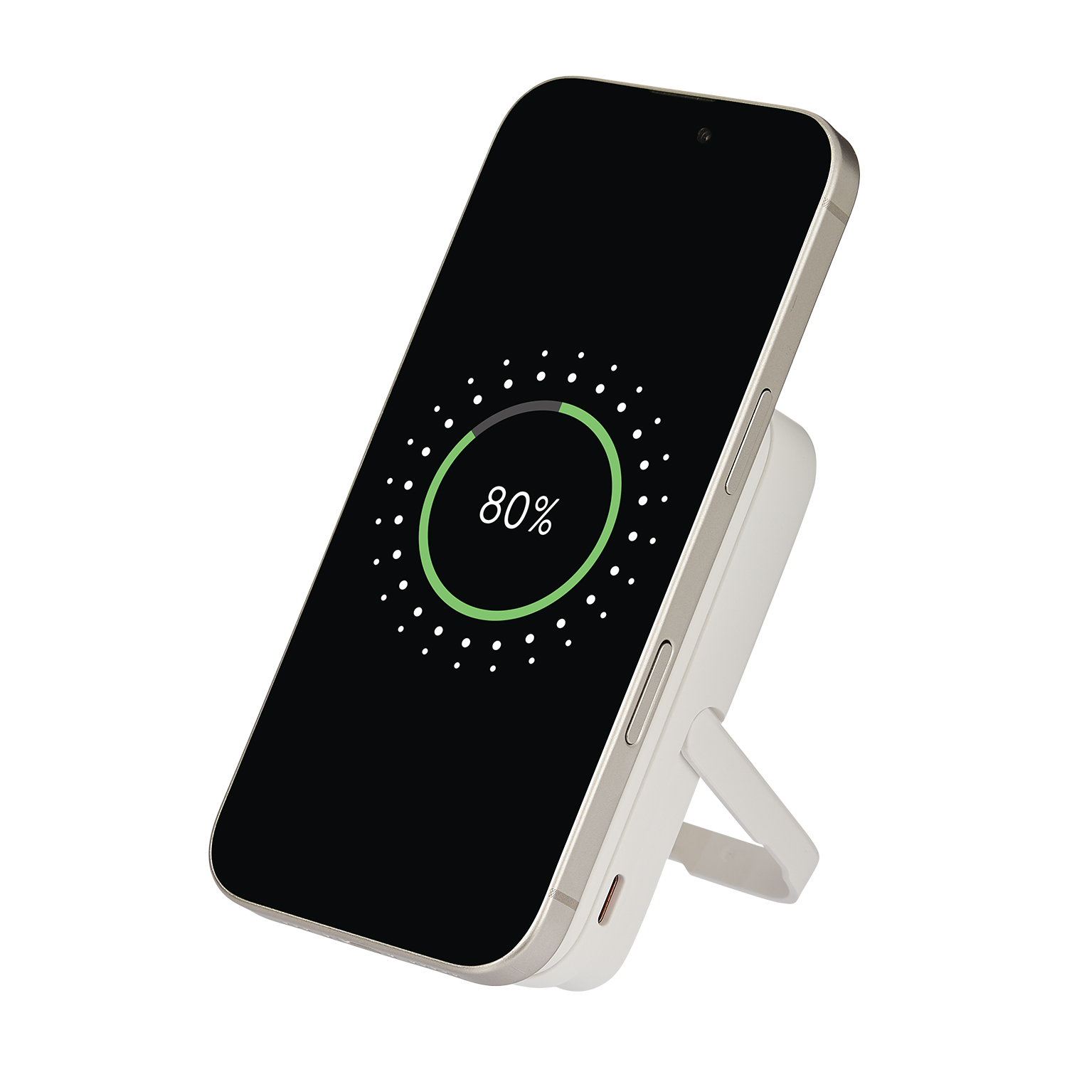 Внешний аккумулятор Юнион PD (Union PD) 10000mAh с функцией беспроводной зарядки 15W, белый Перчик