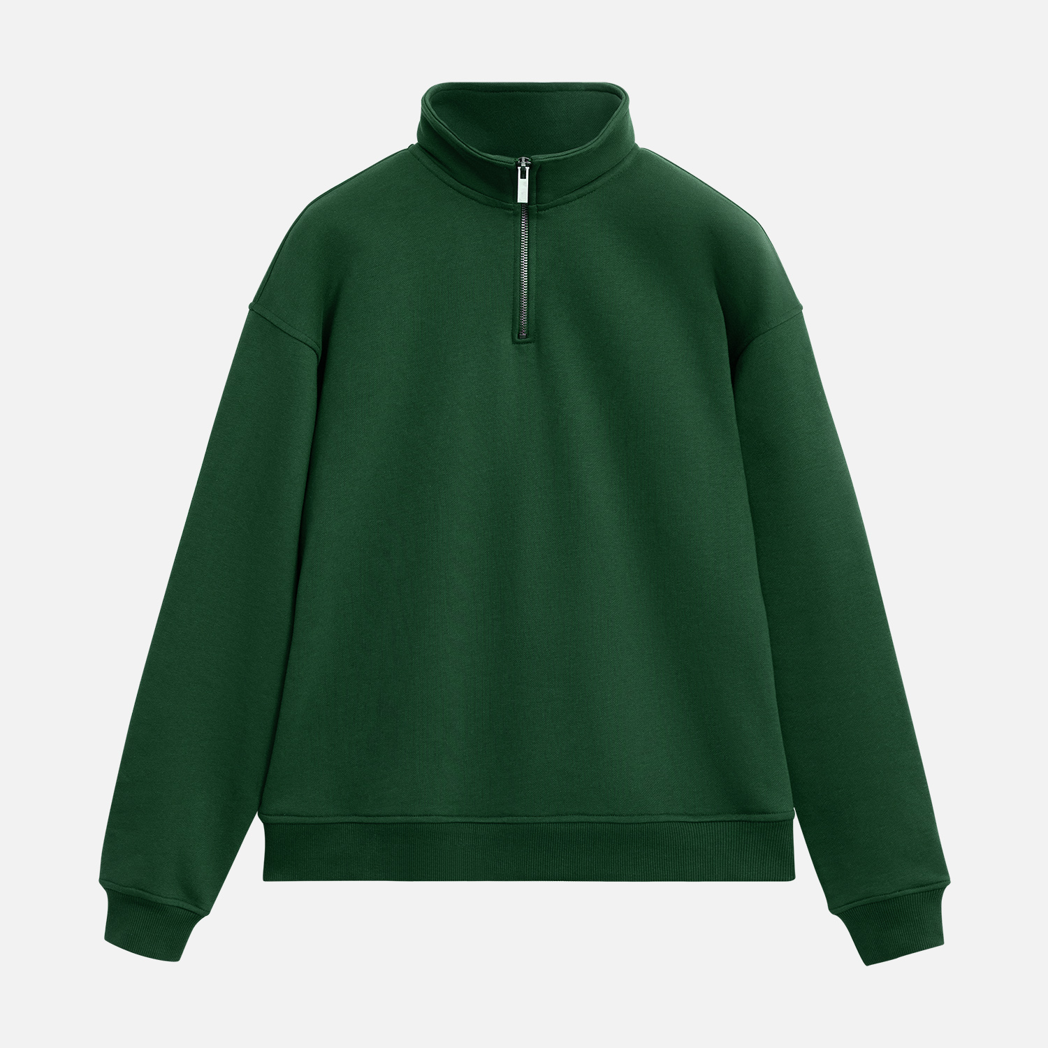 Толстовка на молнии унисекс Флоу (Flow), зеленая, размер 5XL/6XL