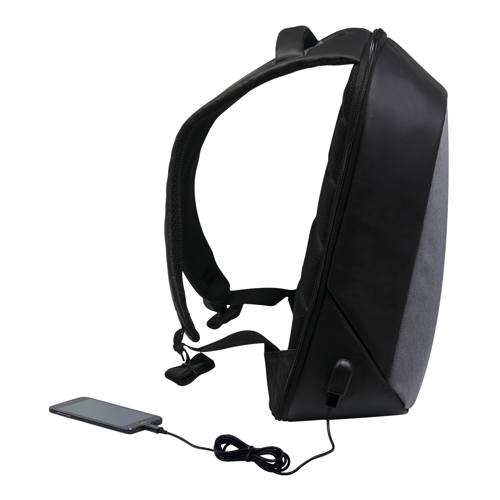 Рюкзак Stile c USB разъемом, серый