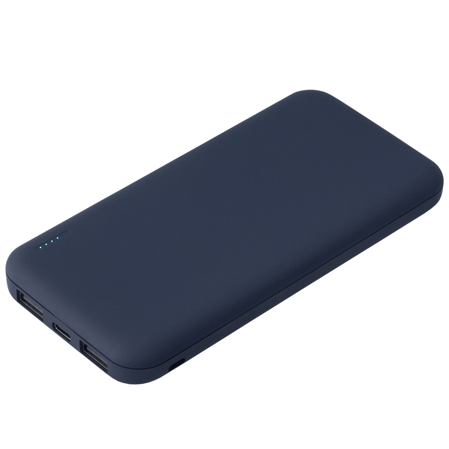 Внешний аккумулятор с подсветкой Luce 10000 mAh, синий
