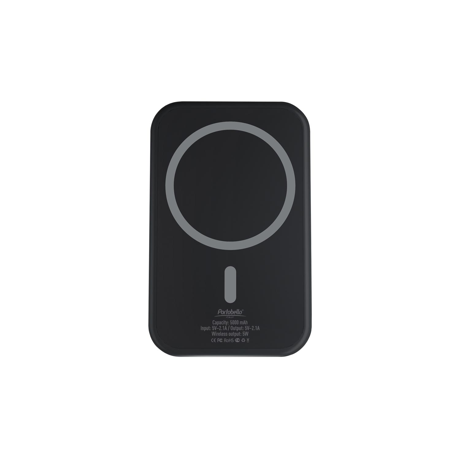 Внешний аккумулятор с беспроводной зарядкой Ultima Wireless Magnetic 5000 mAh, черный