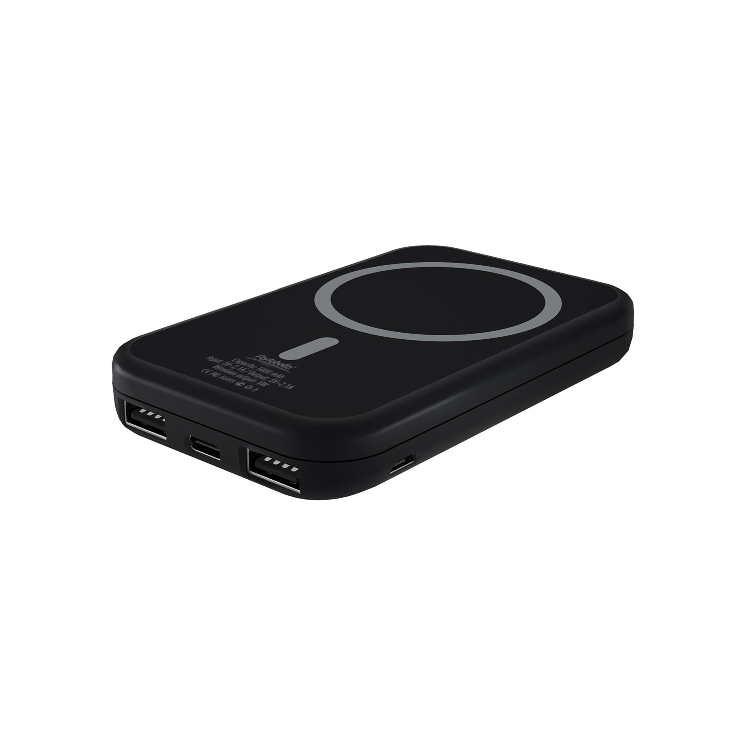 Внешний аккумулятор с беспроводной зарядкой Ultima Wireless Magnetic 5000 mAh, черный