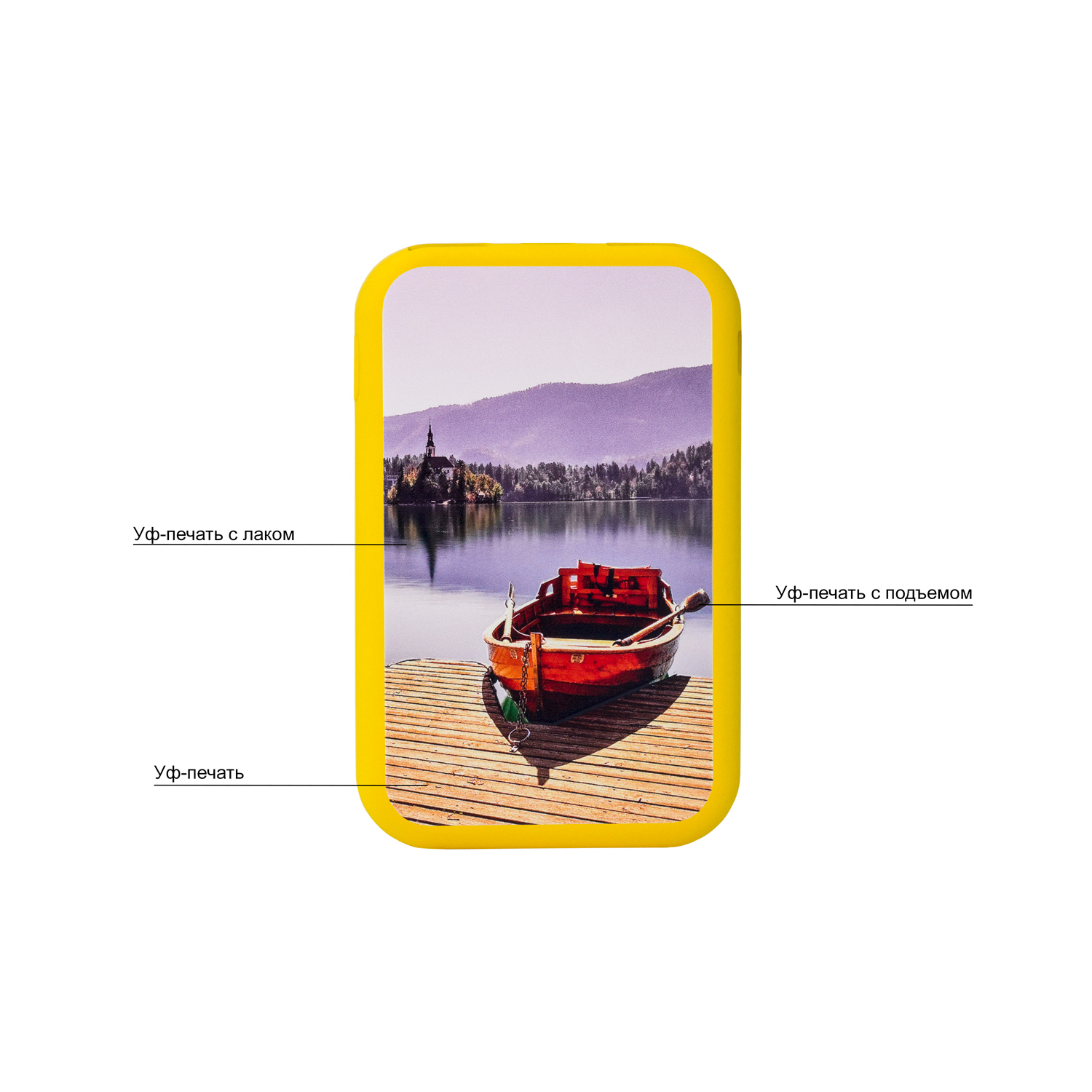 Внешний аккумулятор с беспроводной зарядкой Ultima Wireless Magnetic Lemoni 5000 mAh, желтый