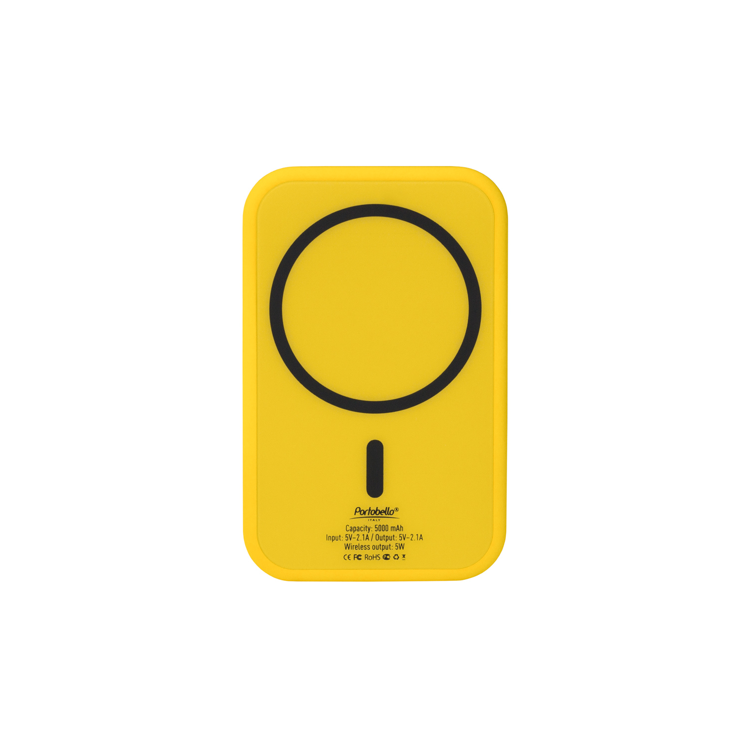 Внешний аккумулятор с беспроводной зарядкой Ultima Wireless Magnetic Lemoni 5000 mAh, желтый
