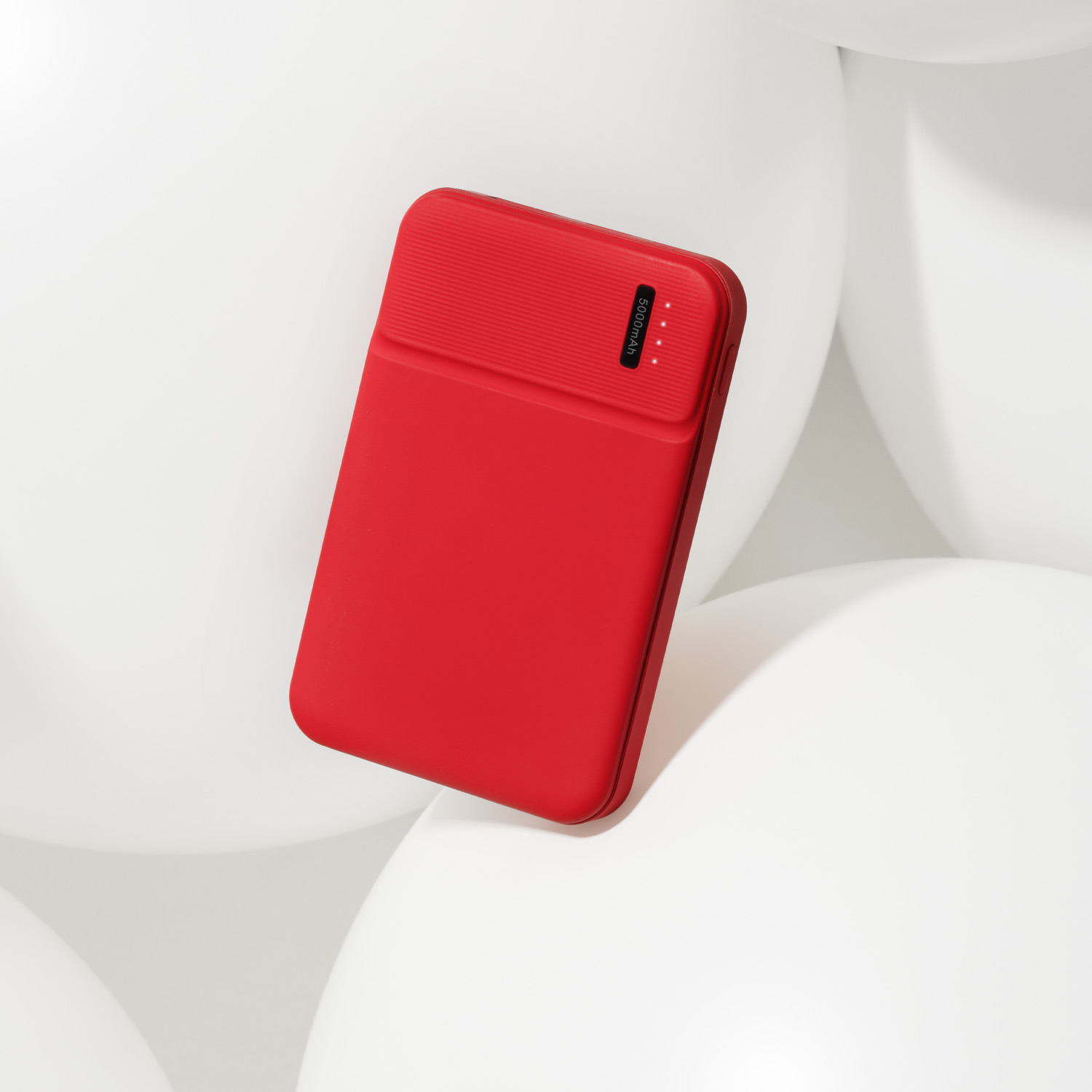 Внешний аккумулятор с подсветкой Skyline 5000 mAh, красный