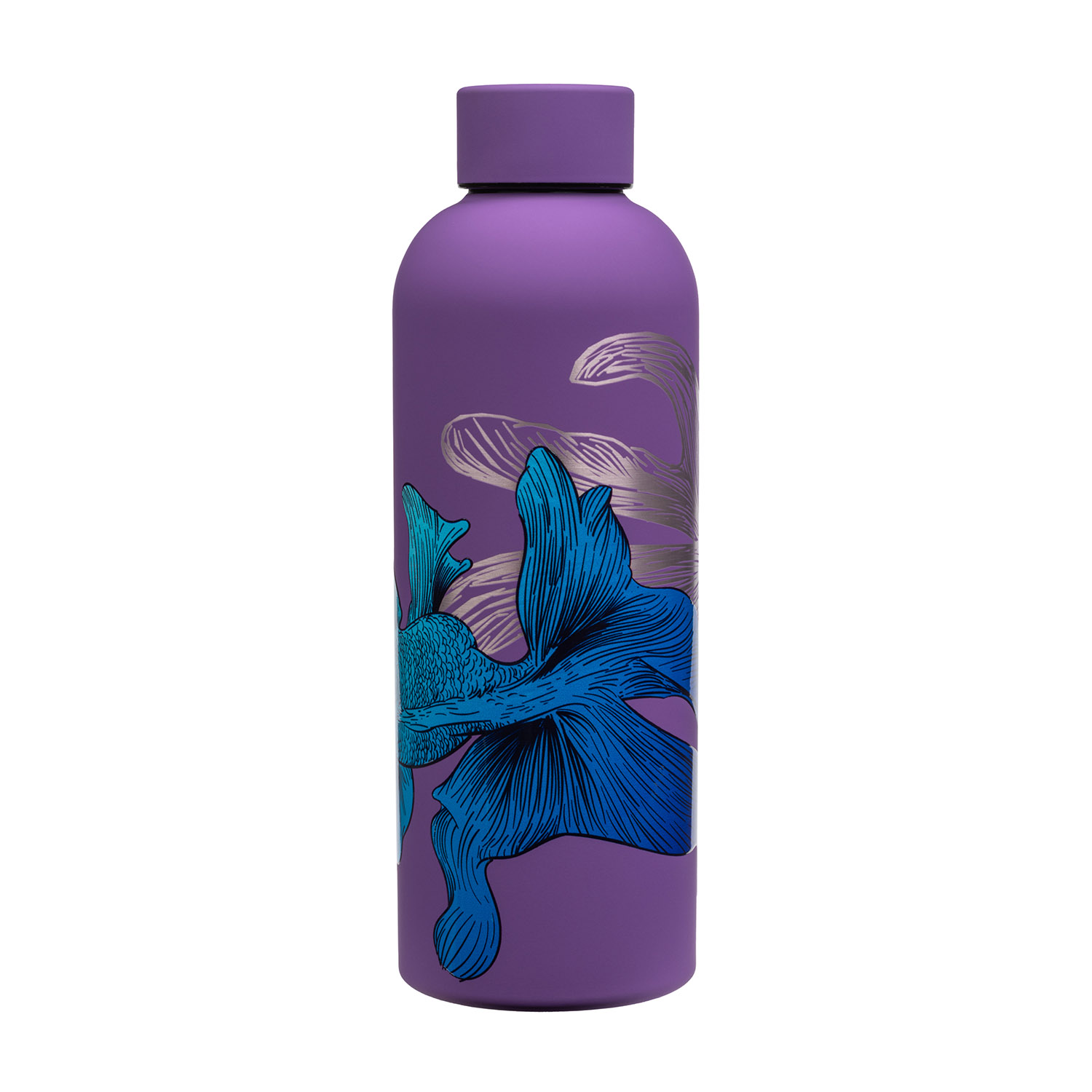 Термобутылка вакуумная герметичная, Prima, 500 ml, фиолетовая Рыбы