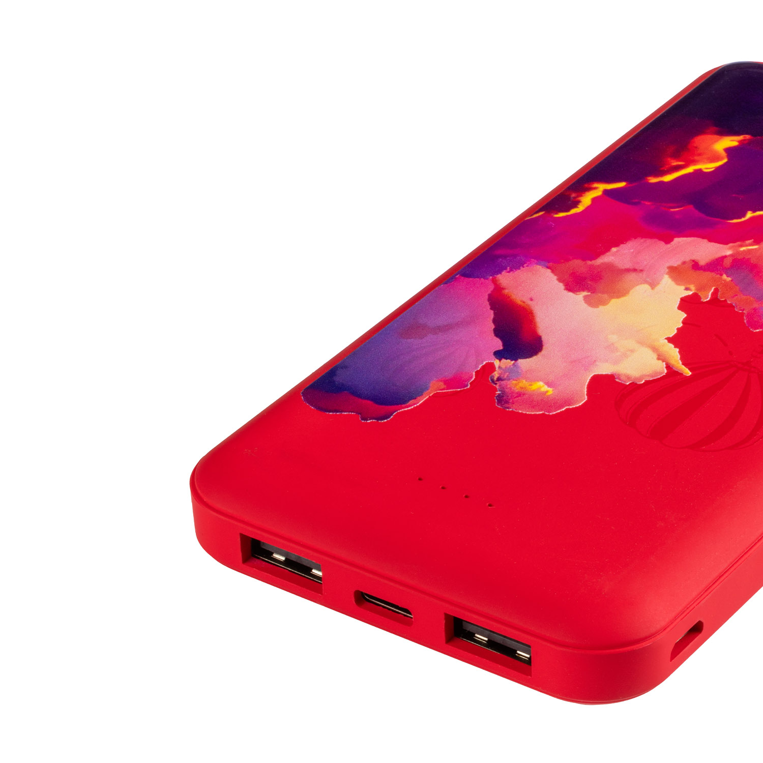 Внешний аккумулятор, Elari Plus, 10000 mAh, красный Шары