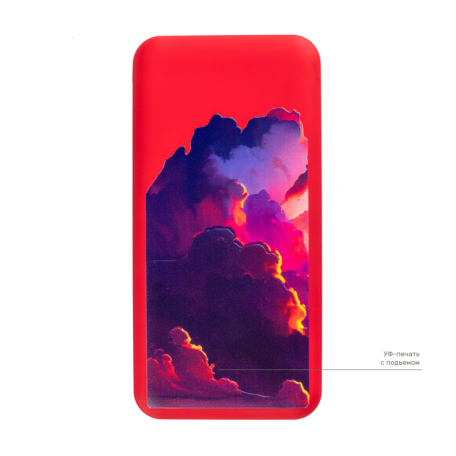 Внешний аккумулятор, Elari Plus, 10000 mAh, красный Шары