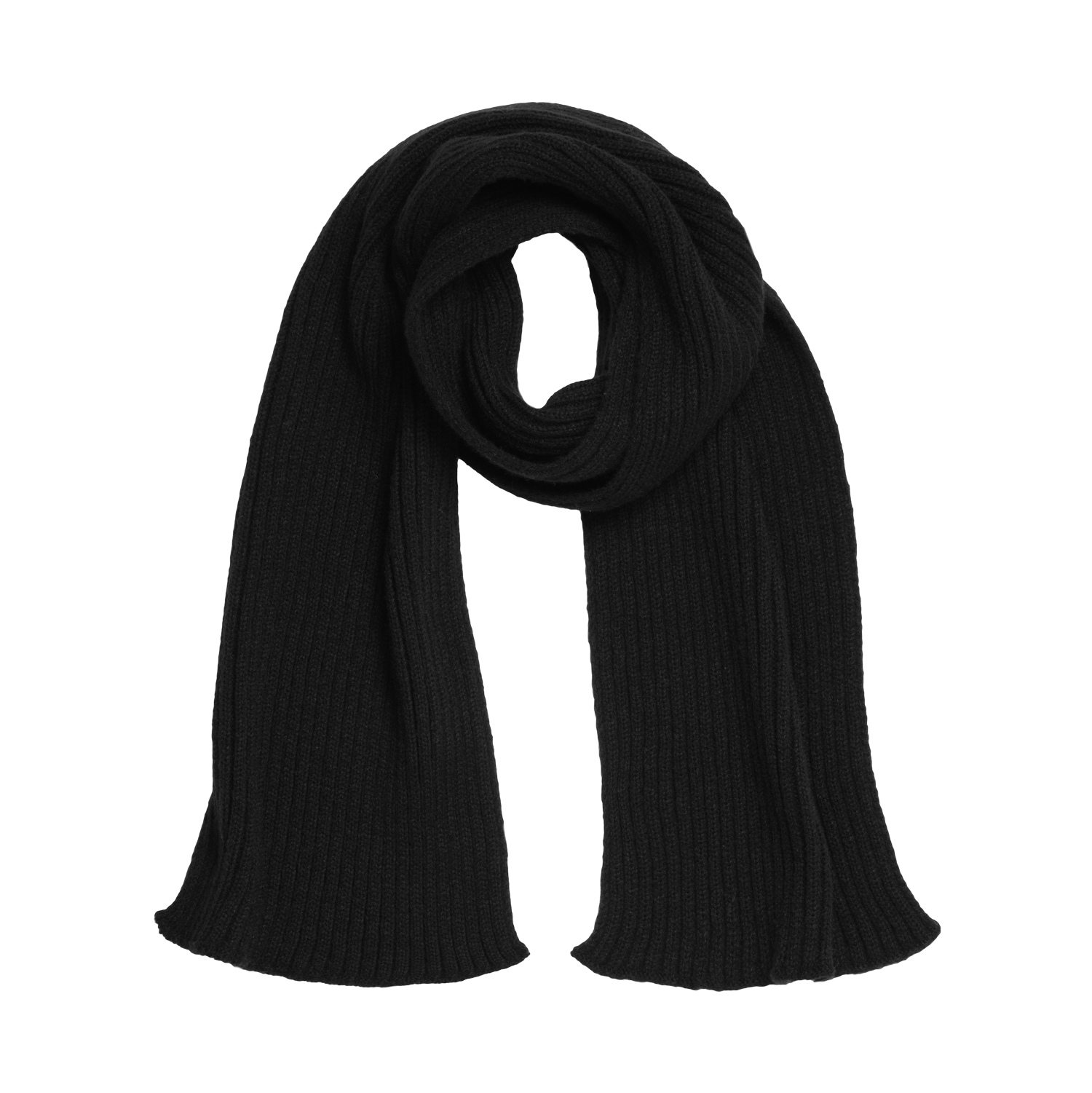 Шарф Forges вязаный, черный