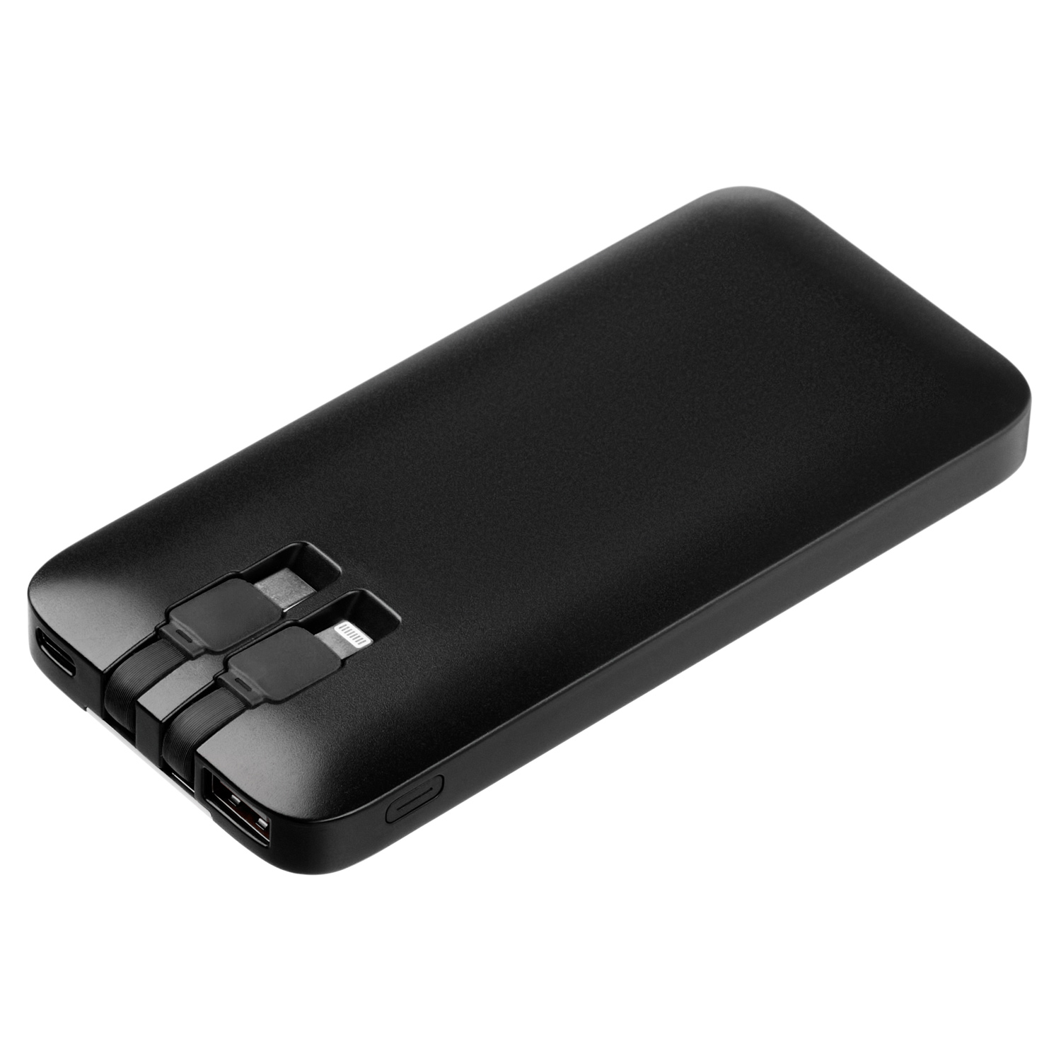 Внешний аккумулятор с цветной подсветкой Optima 10000 mAh, черный Space