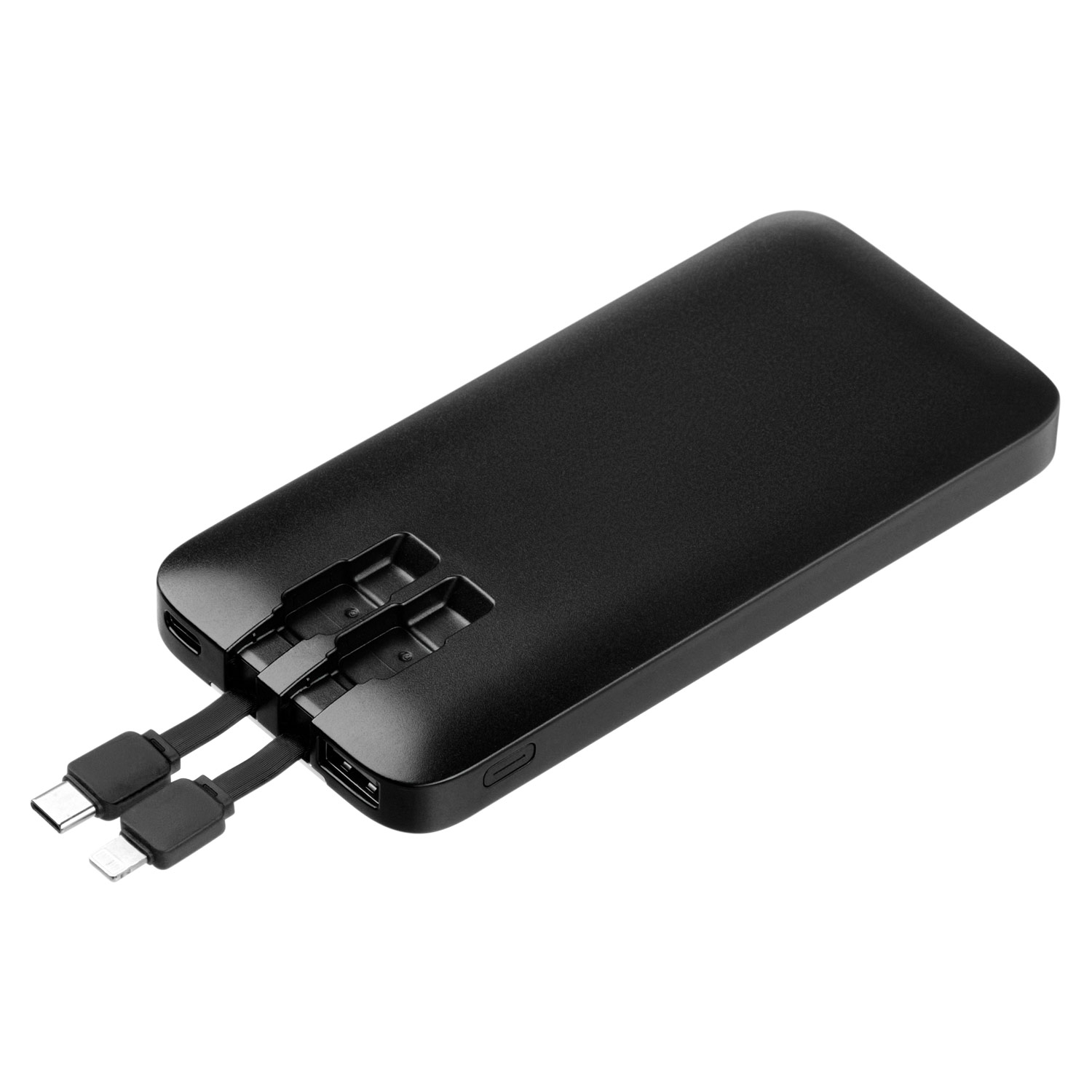 Внешний аккумулятор с цветной подсветкой Optima 10000 mAh, черный Space