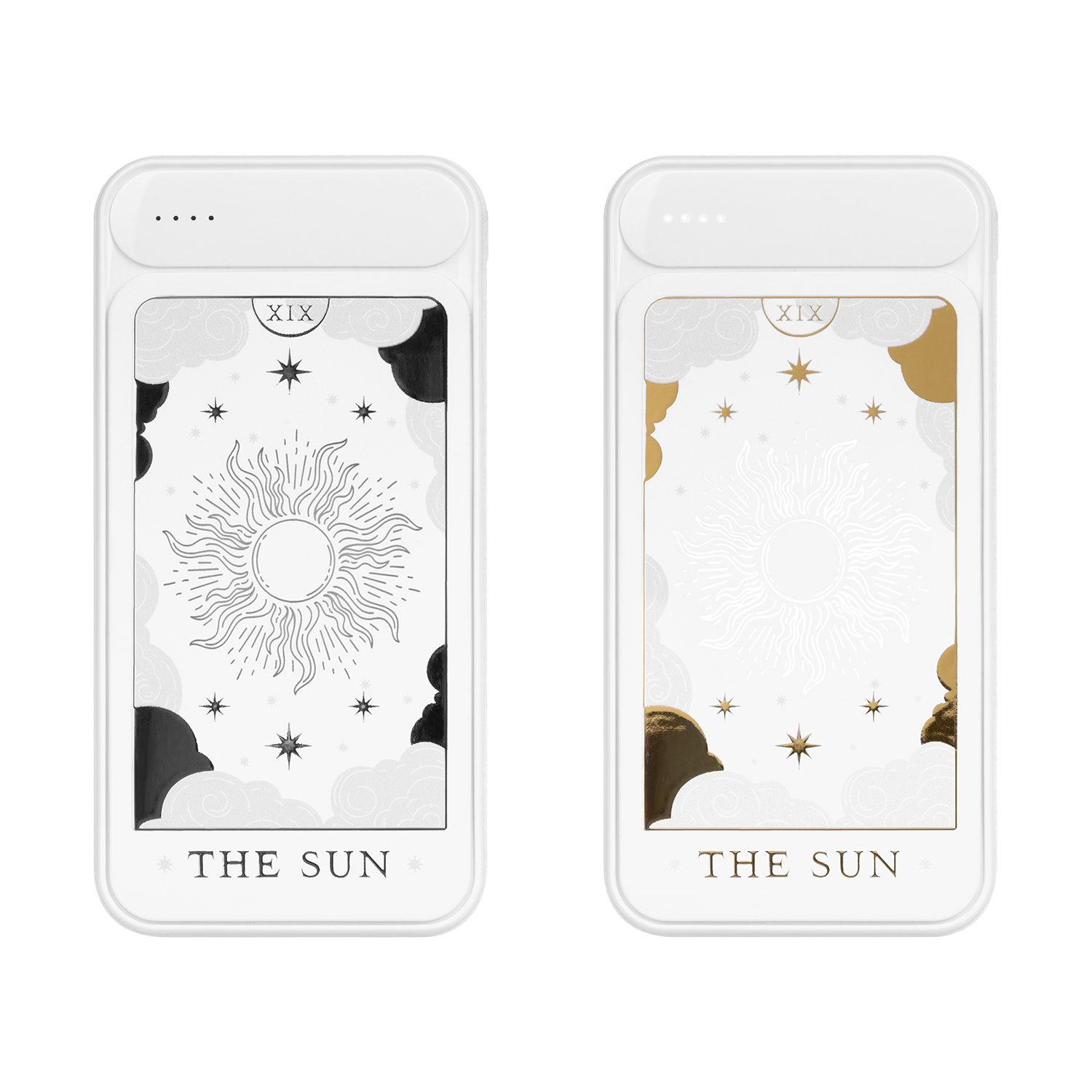 Внешний аккумулятор с подсветкой Starlight Plus PB 10000 mAh, белый The Sun