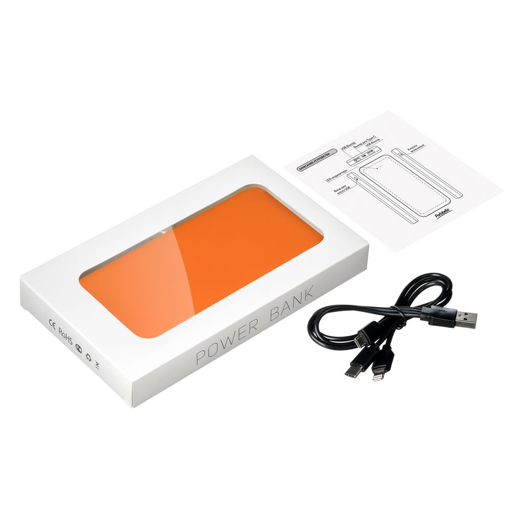 Внешний аккумулятор Elari Plus 10000 mAh, оранжевый Graffiti