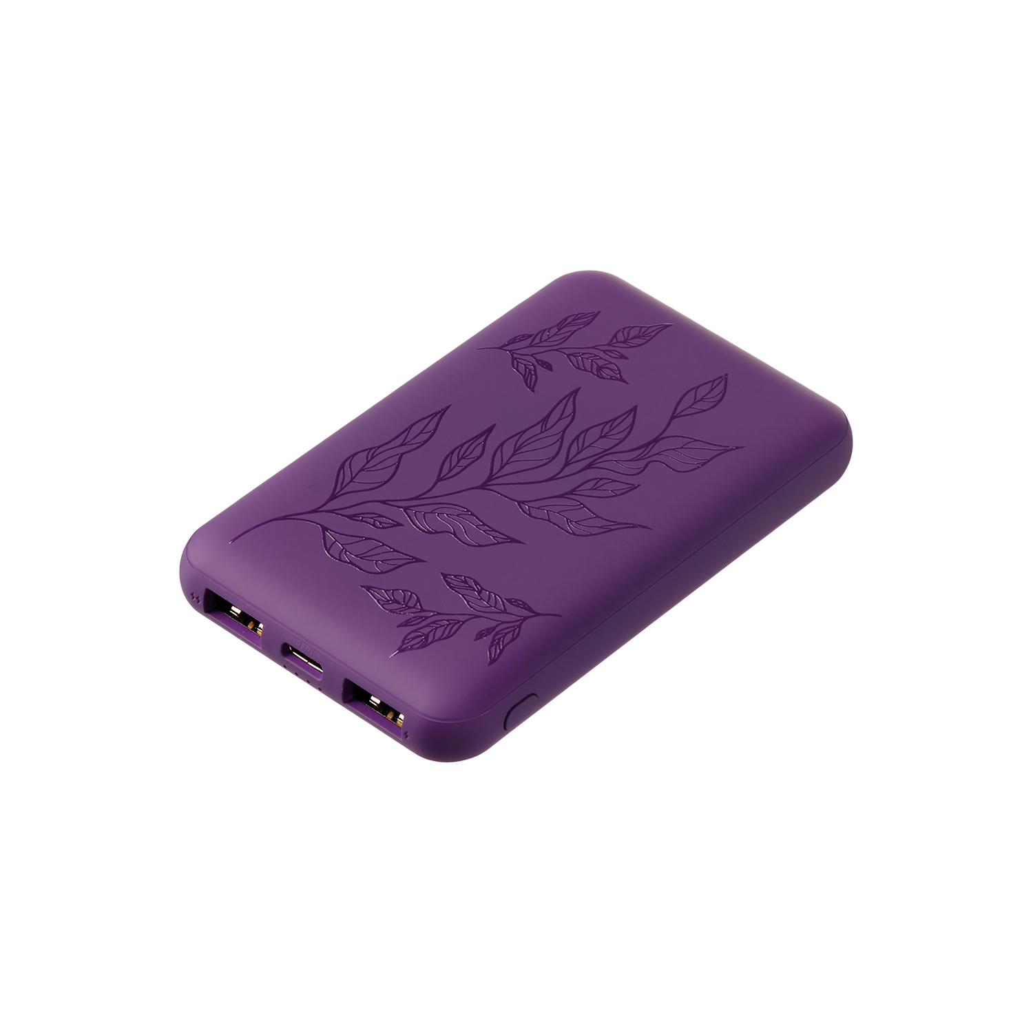 Внешний аккумулятор Elari 5000 mAh, фиолетовый Стрекоза