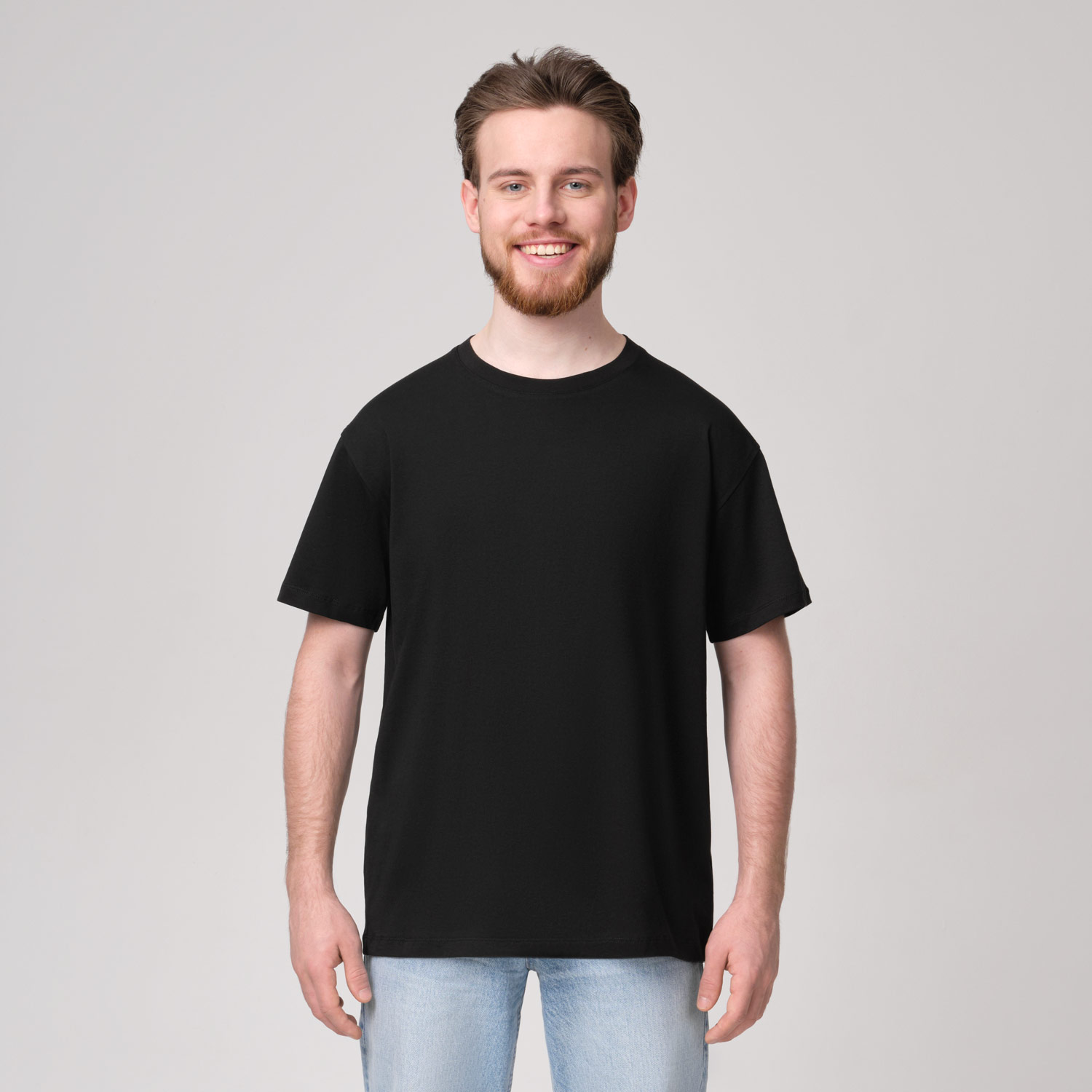Футболка унисекс KRIS, 100% хлопок, 150 гр., черная