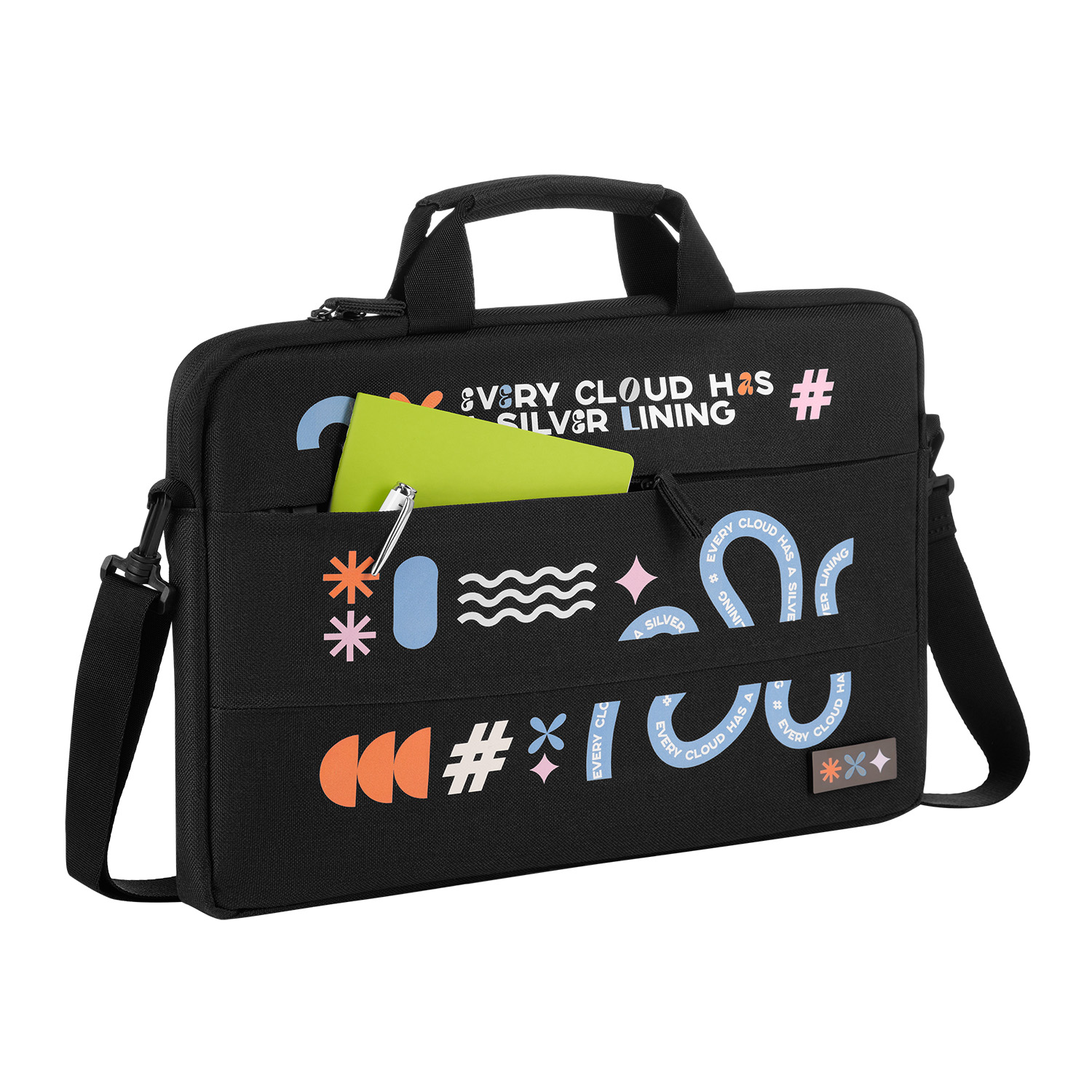 Сумка для ноутбука Fabio, черный Cloud