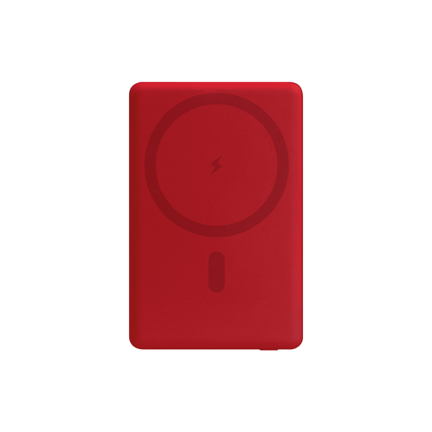 Внешний аккумулятор Atlantis PD 5000mAh с функцией беспроводной зарядки 15W, красный