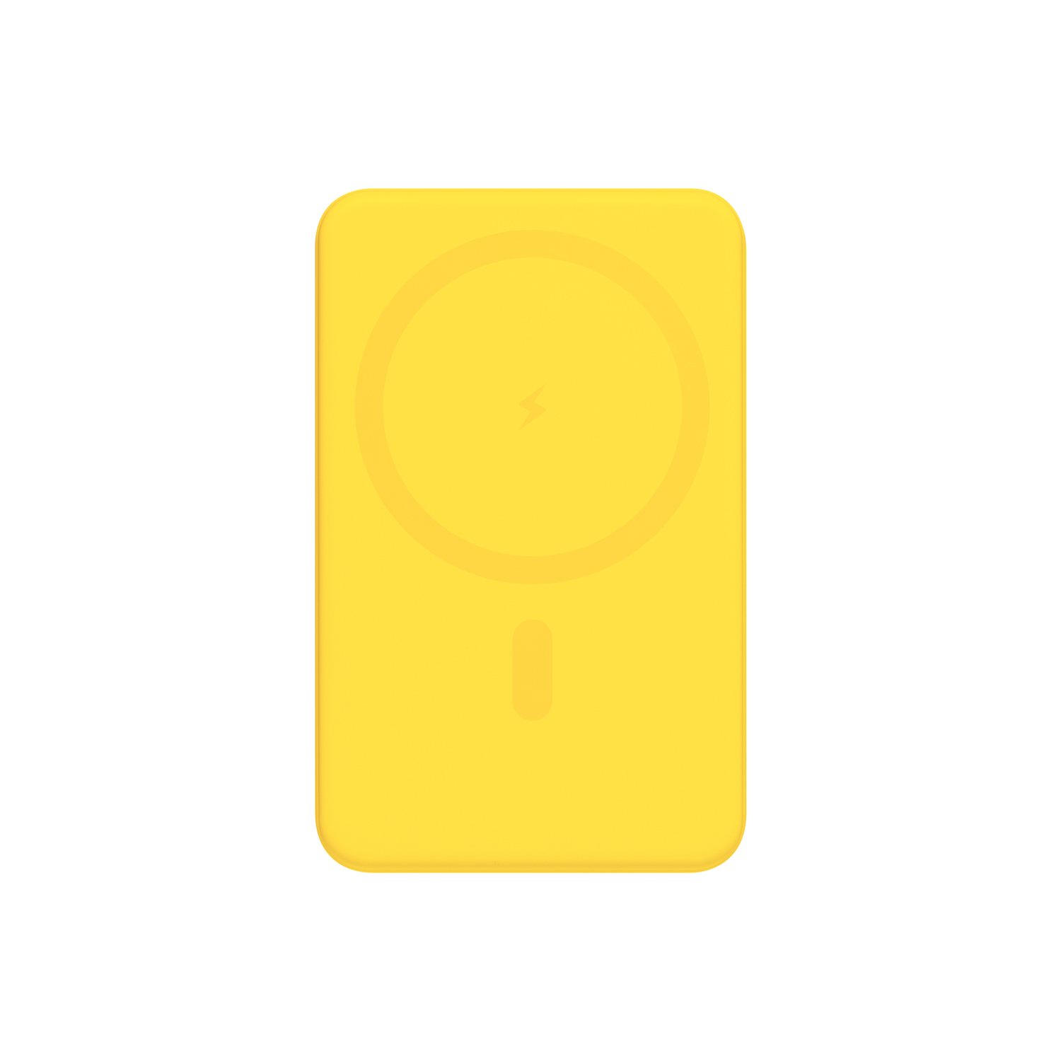 Внешний аккумулятор Largo PD 5000mAh с функцией беспроводной зарядки 15W, желтый