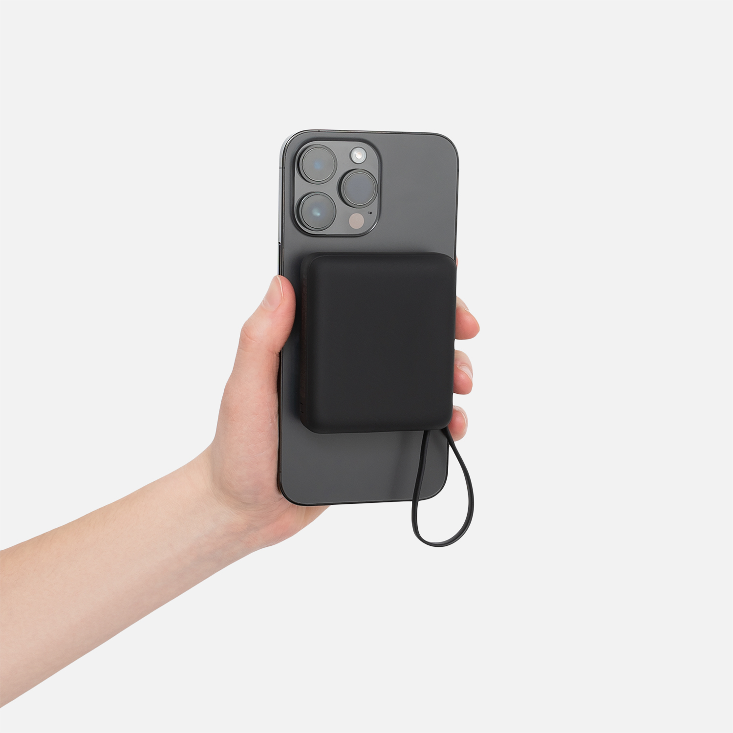 Внешний аккумулятор с подсветкой Ritter PD 10000mAh с функцией беспроводной зарядки 15W, черный