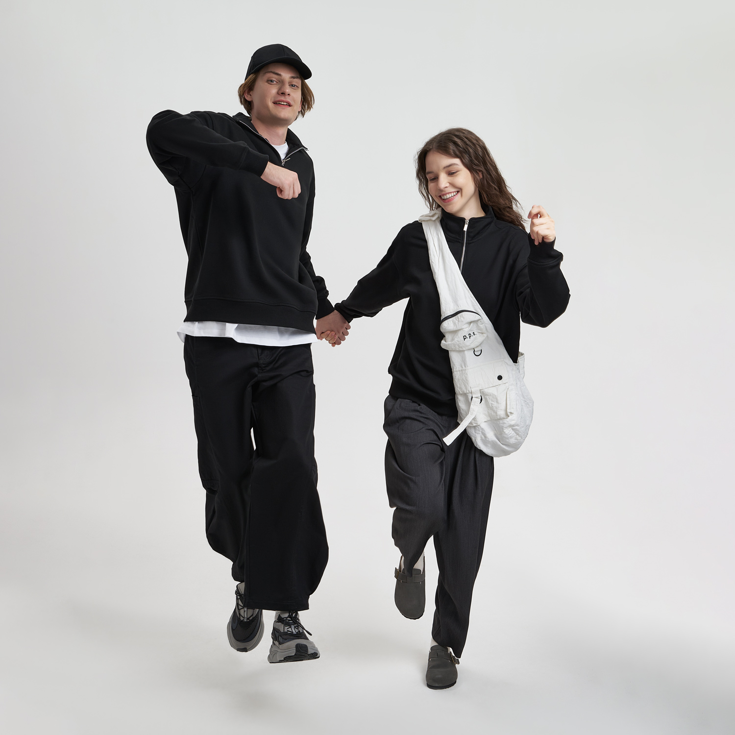 Толстовка на молнии унисекс Флоу (Flow), черная, размер 3XL/4XL