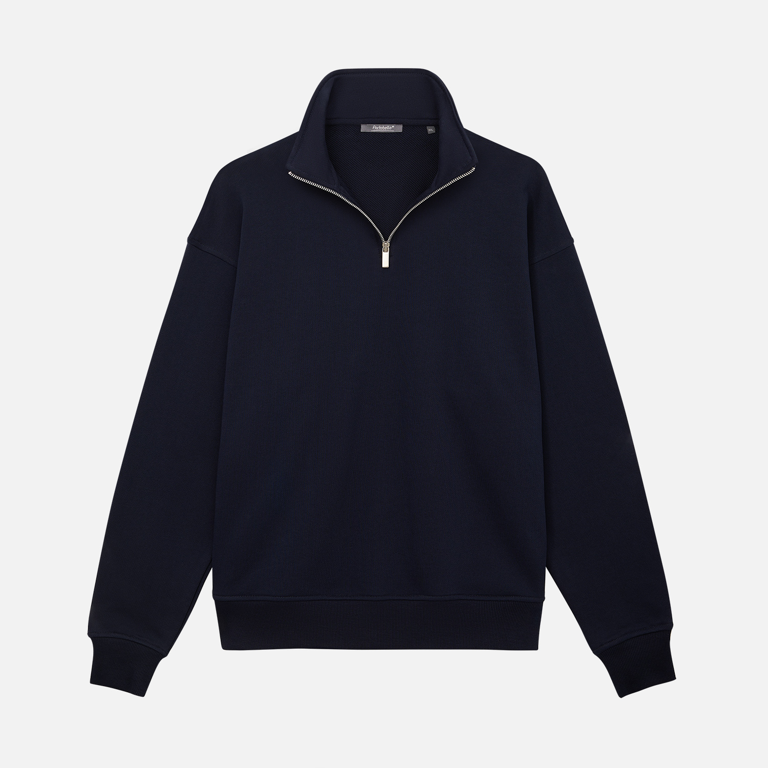 Толстовка на молнии унисекс Флоу (Flow), темно-синяя