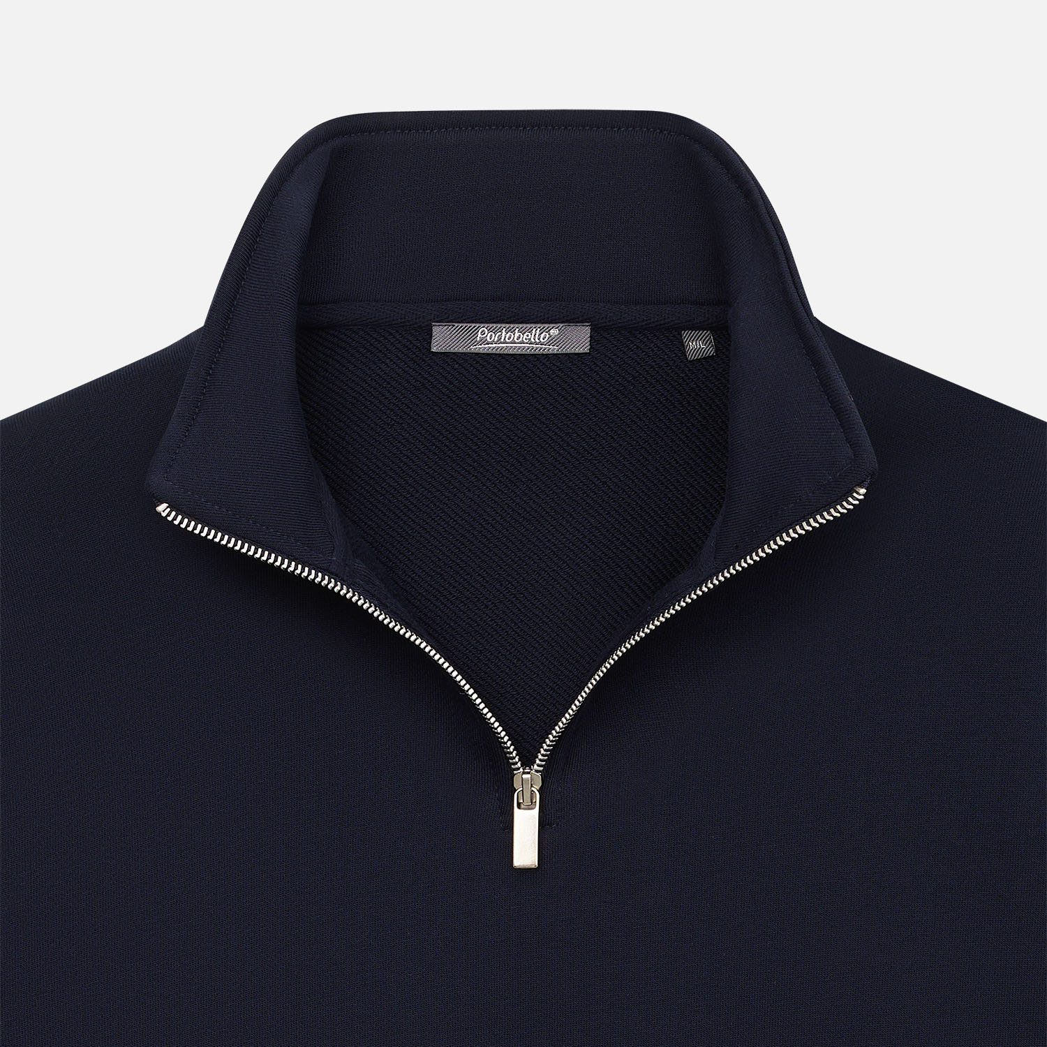 Толстовка на молнии унисекс Флоу (Flow), темно-синяя, размер M/L