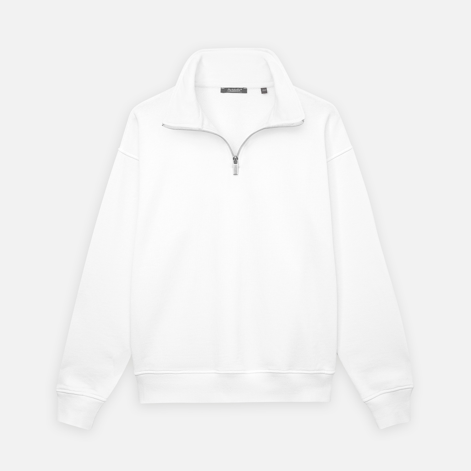 Толстовка на молнии унисекс Флоу (Flow), белая