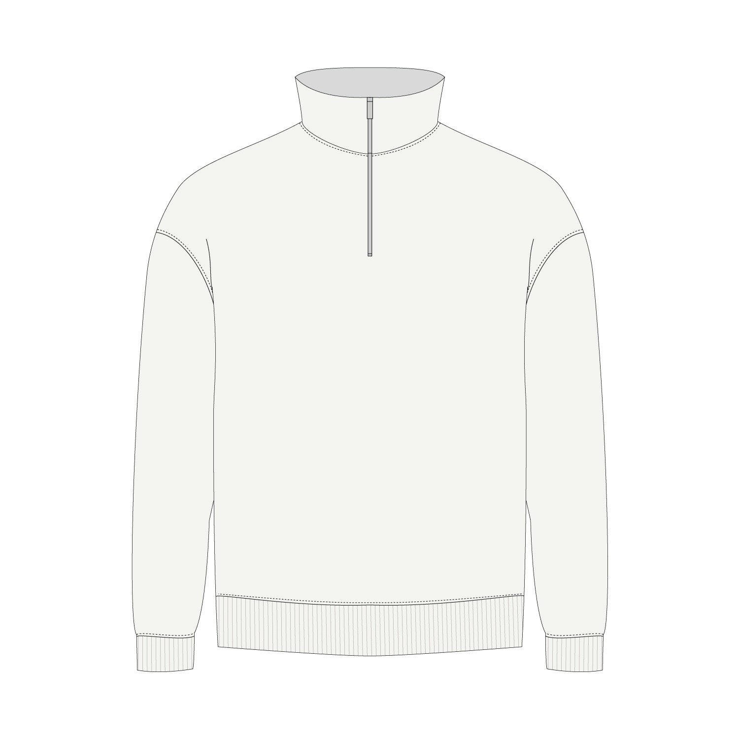 Толстовка на молнии унисекс Флоу (Flow), белая, размер M/L