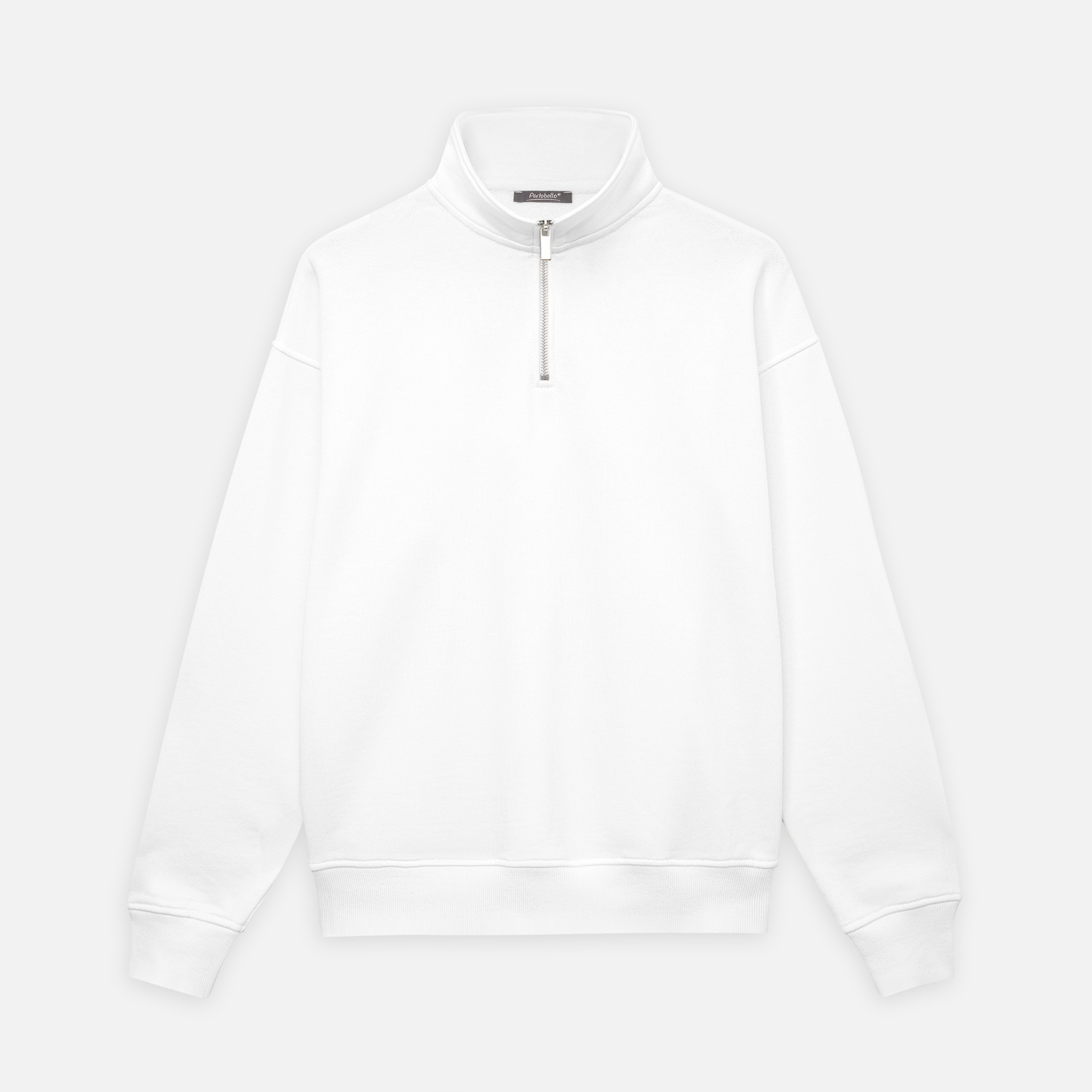 Толстовка на молнии унисекс Флоу (Flow), белая, размер 3XL/4XL