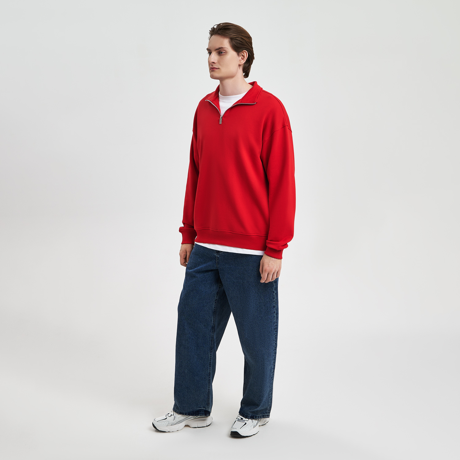 Толстовка на молнии унисекс Флоу (Flow), красная