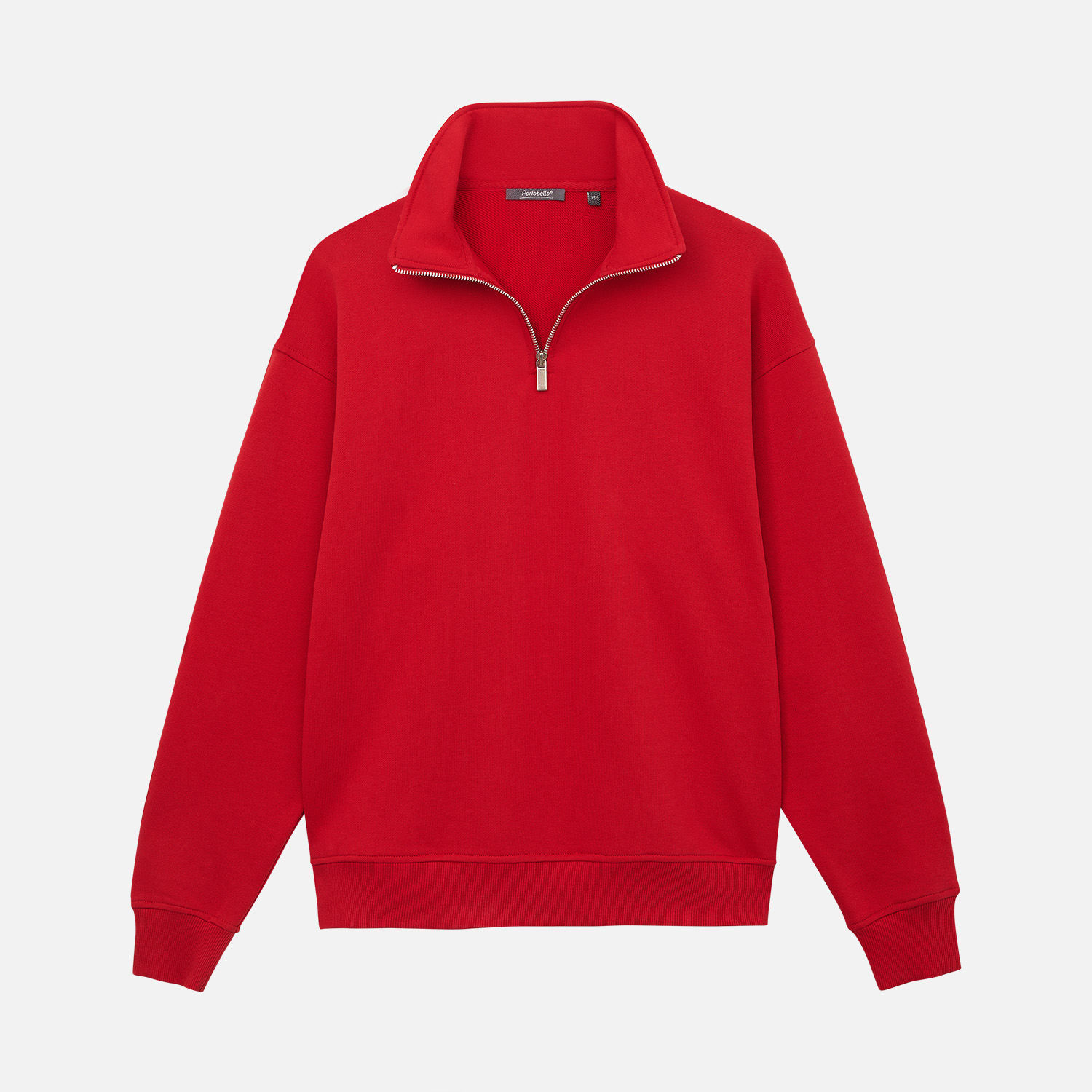 Толстовка на молнии унисекс Флоу (Flow), красная, размер M/L