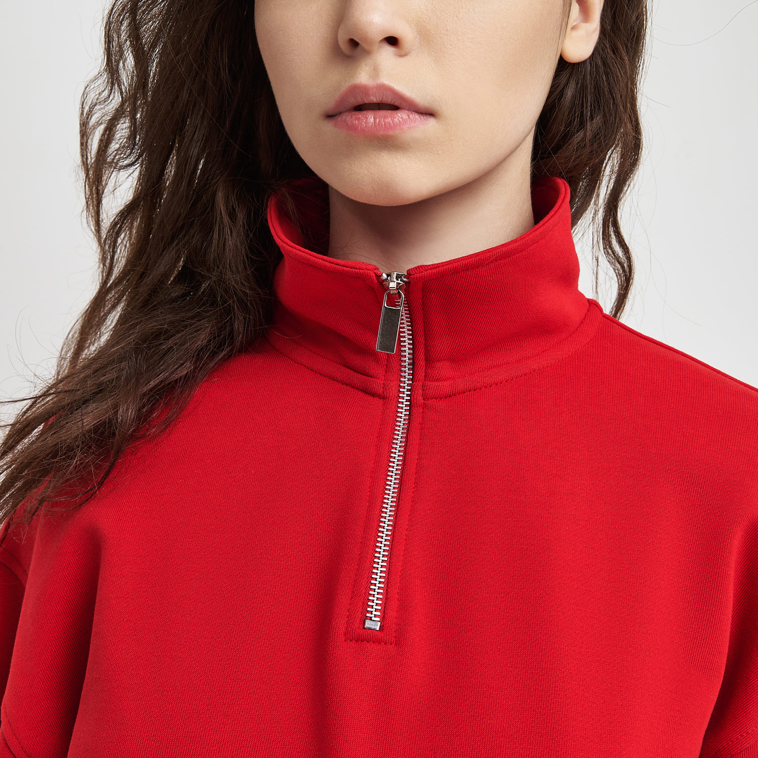 Толстовка на молнии унисекс Флоу (Flow), красная, размер 3XL/4XL