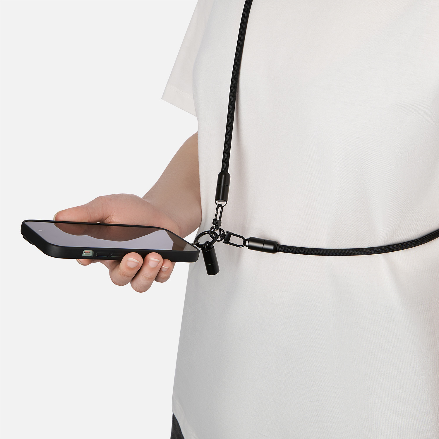 Кабель-ланьярд Voltrix, черный