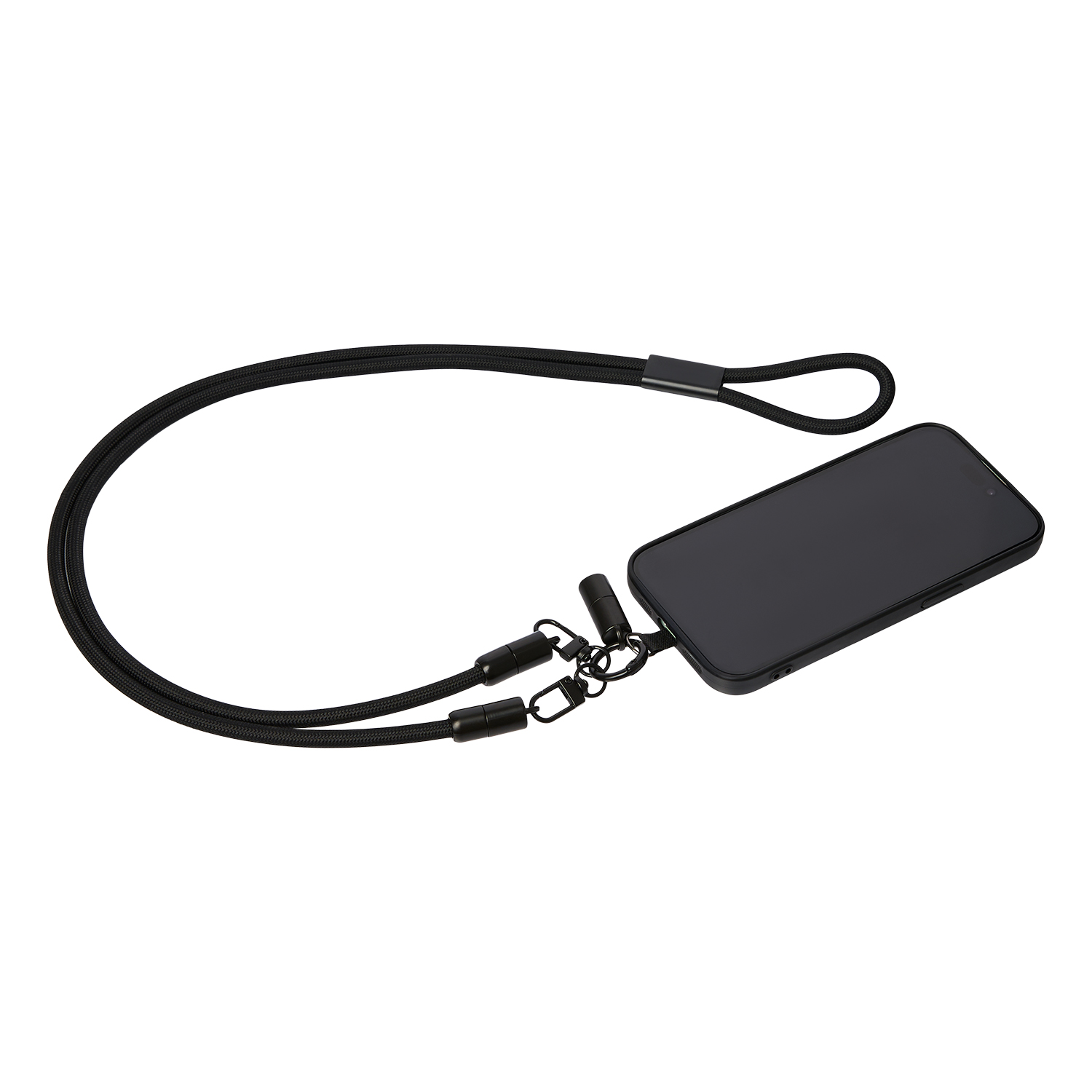 Кабель-ланьярд Voltrix, черный