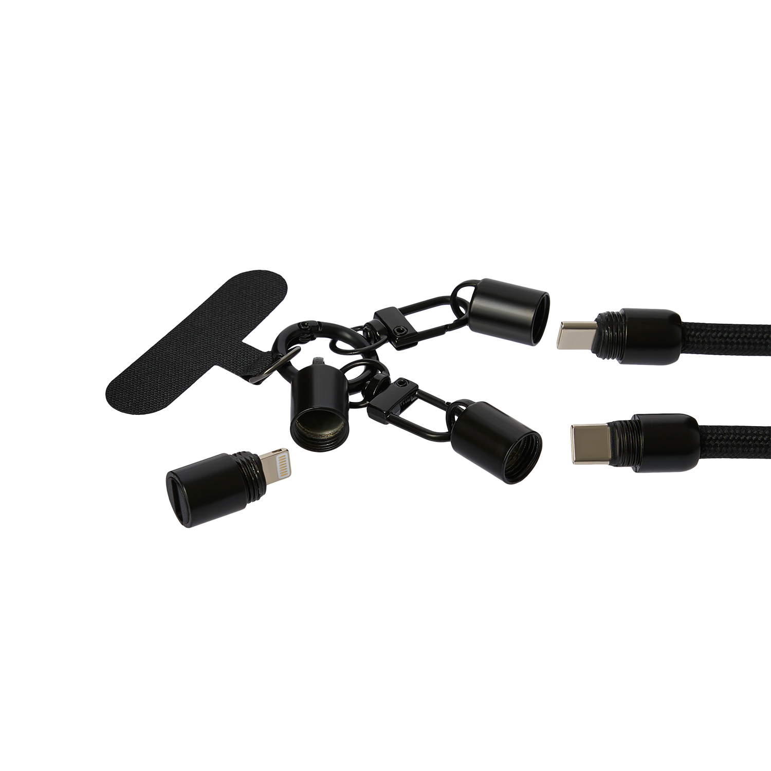 Кабель-ланьярд Voltrix, черный