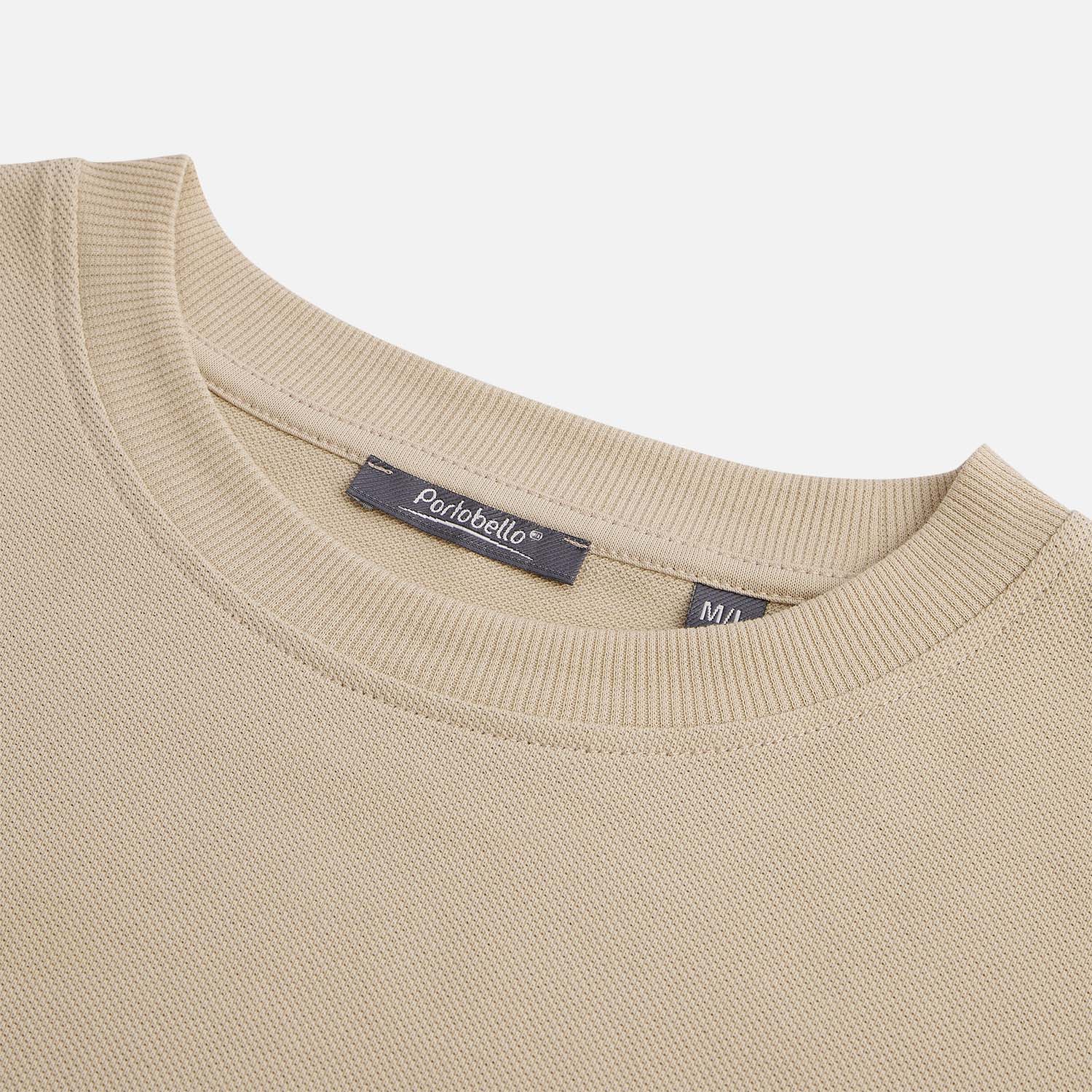 Футболка унисекс премиум AURA, 100% хлопок 200гр. бежевый, размер XS/S