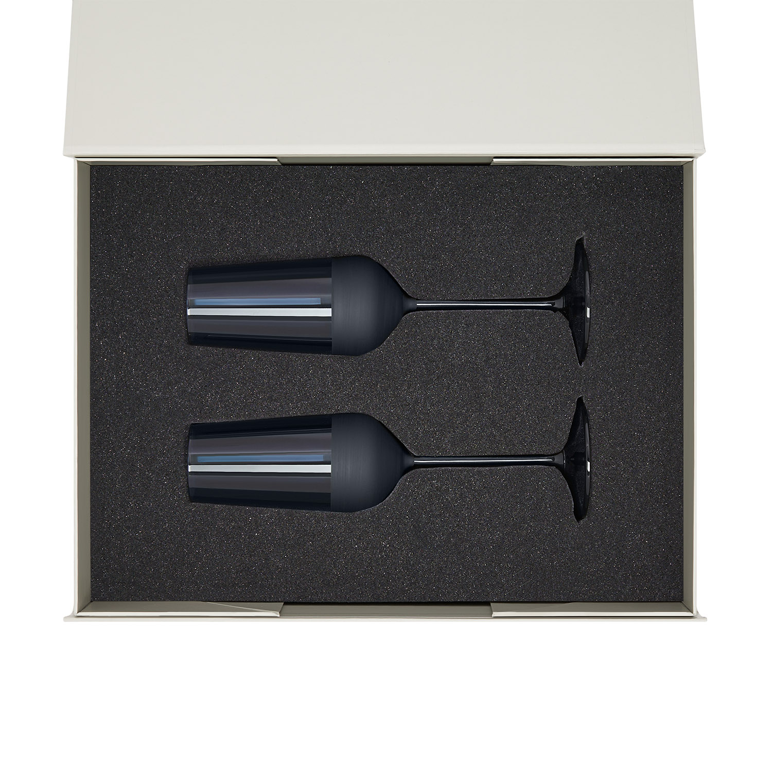 Подарочный набор 2 бокала для шампанского Sapphire в серой коробке