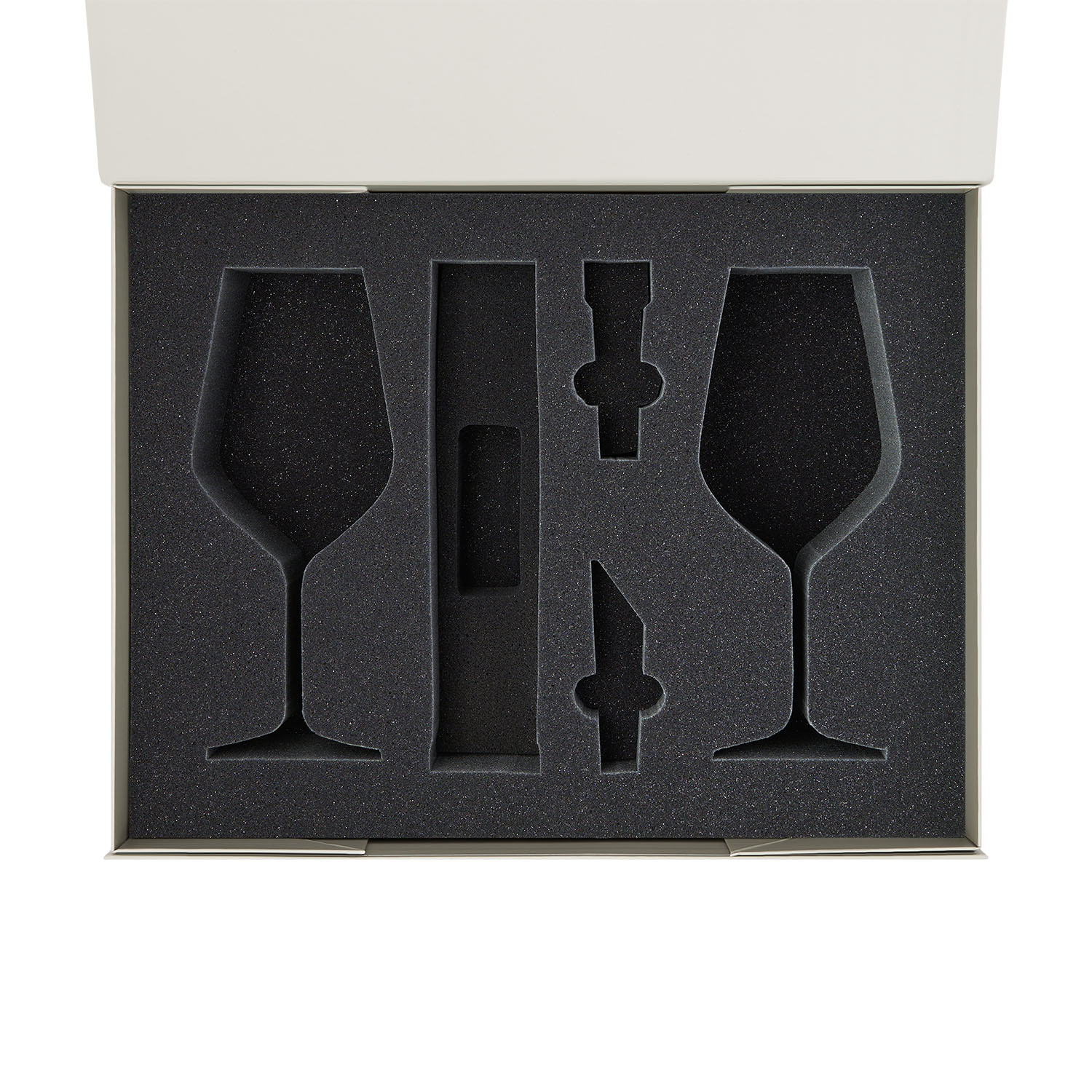 Ложемент под 2 бокала для вина + набор для вина Sacramento в большую коробку-трансформер (арт. 695722)