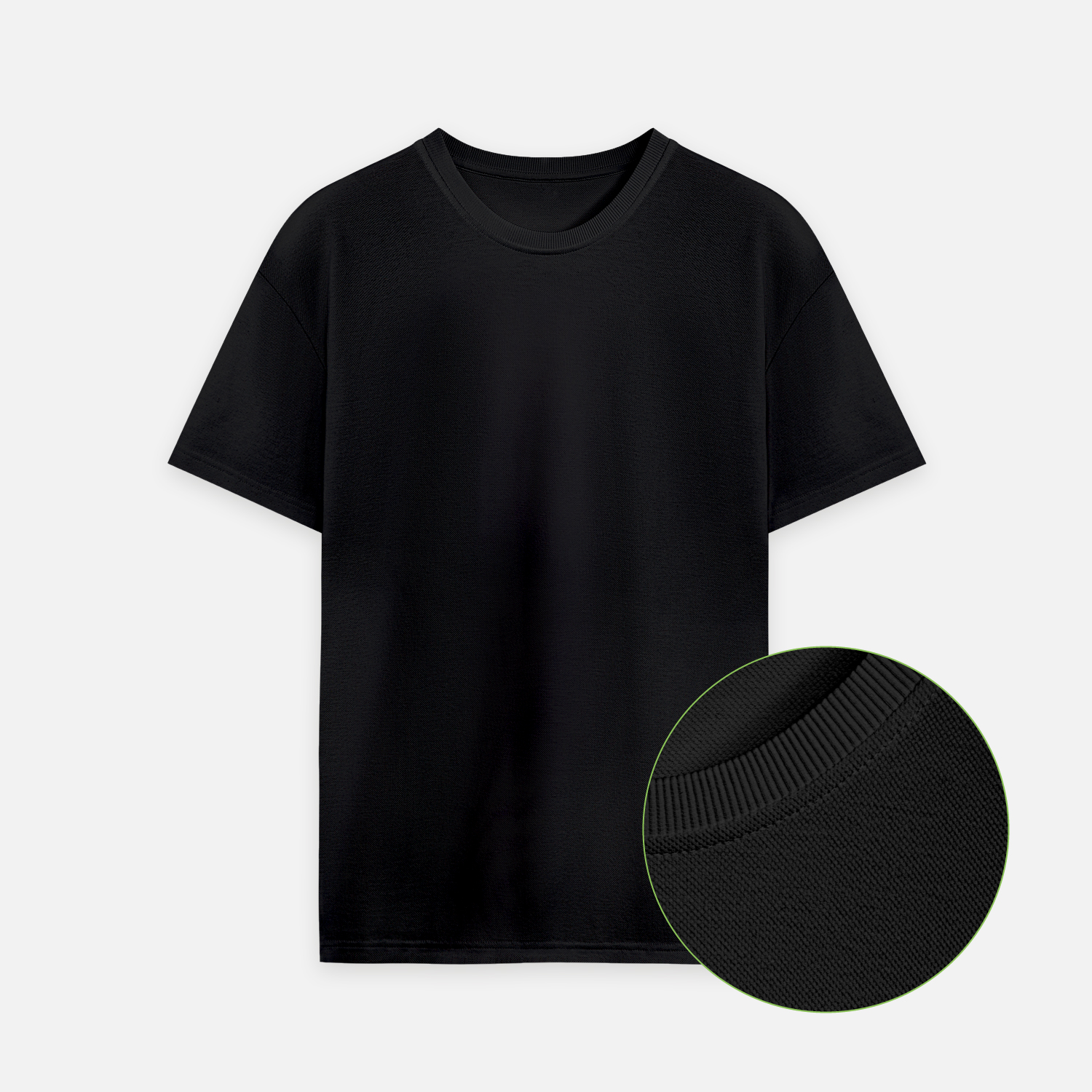 Футболка унисекс премиум AURA, 100% хлопок 200гр. черный, размер XL/2XL