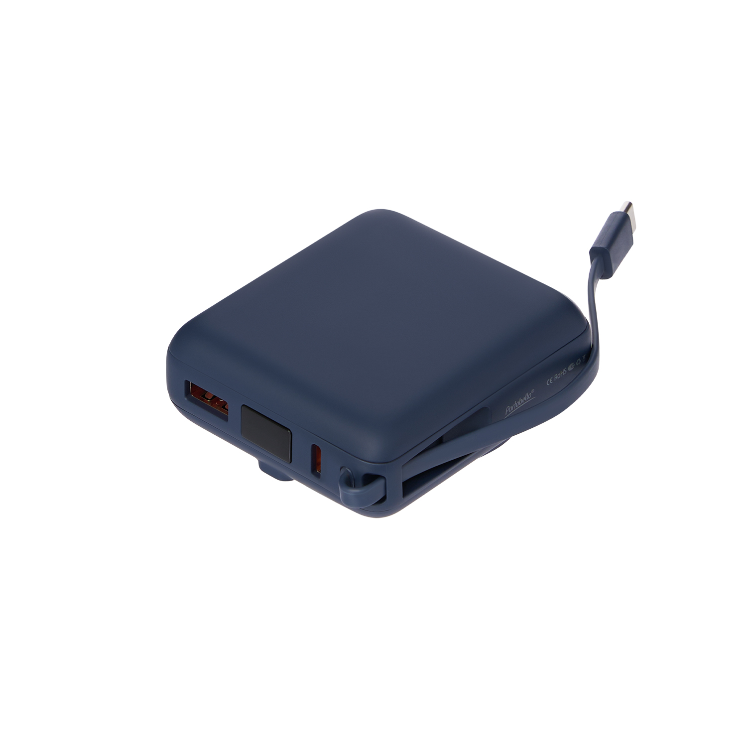 Внешний аккумулятор с подсветкой Ritter PD 10000mAh с функцией беспроводной зарядки 15W, синий