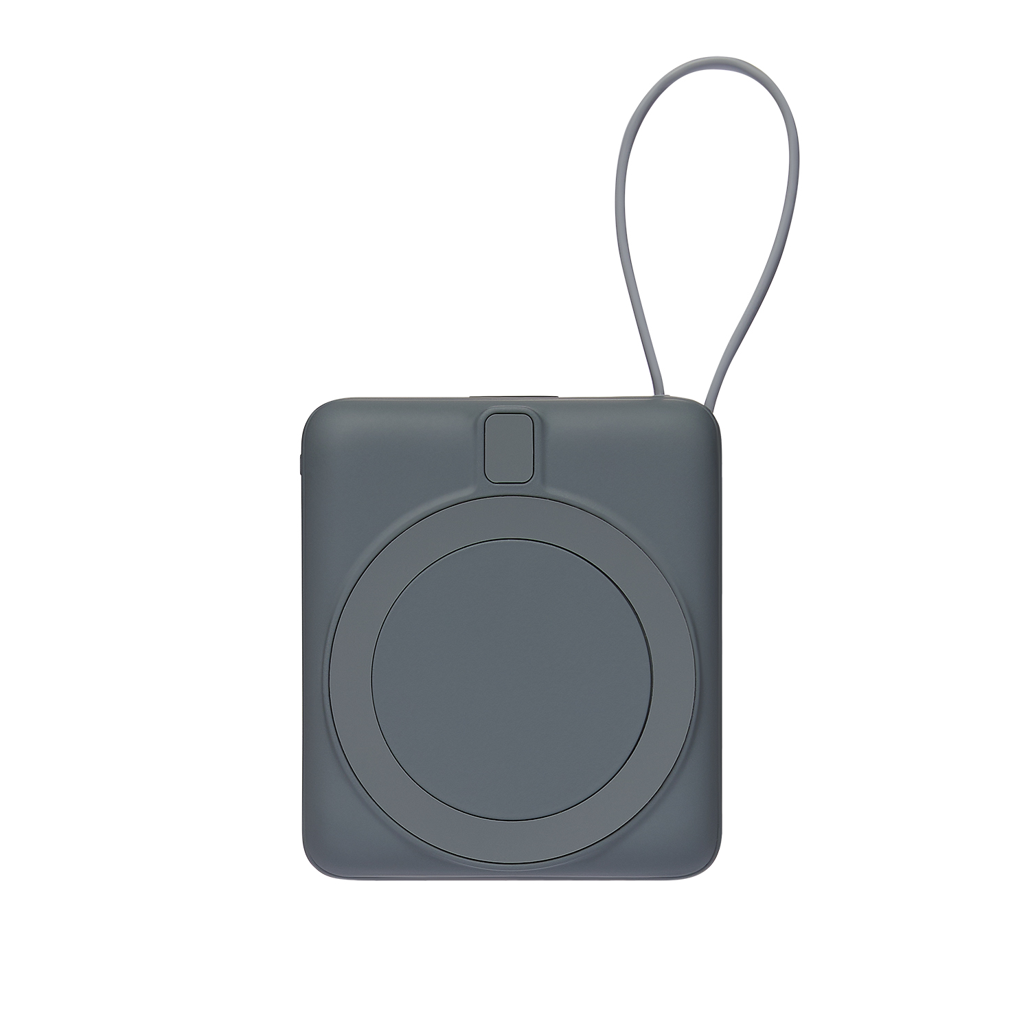 Внешний аккумулятор с подсветкой Ritter PD 10000mAh с функцией беспроводной зарядки 15W, серый