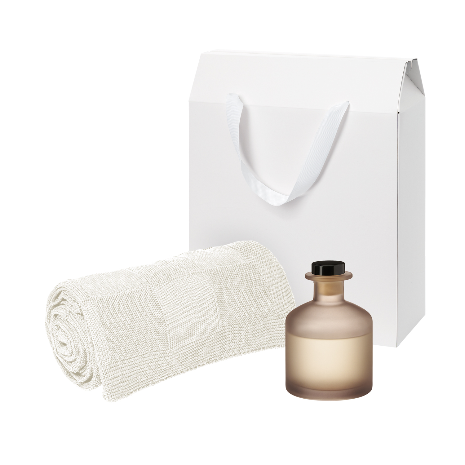 Подарочный набор Mizu, Cella, бежевый (диффузор, плед)